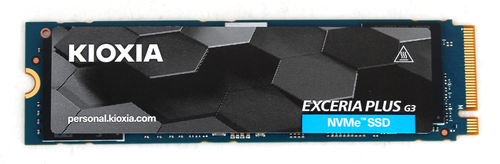 KIOXIA EXCERIA PLUS G3 SSD, Vorderseite.