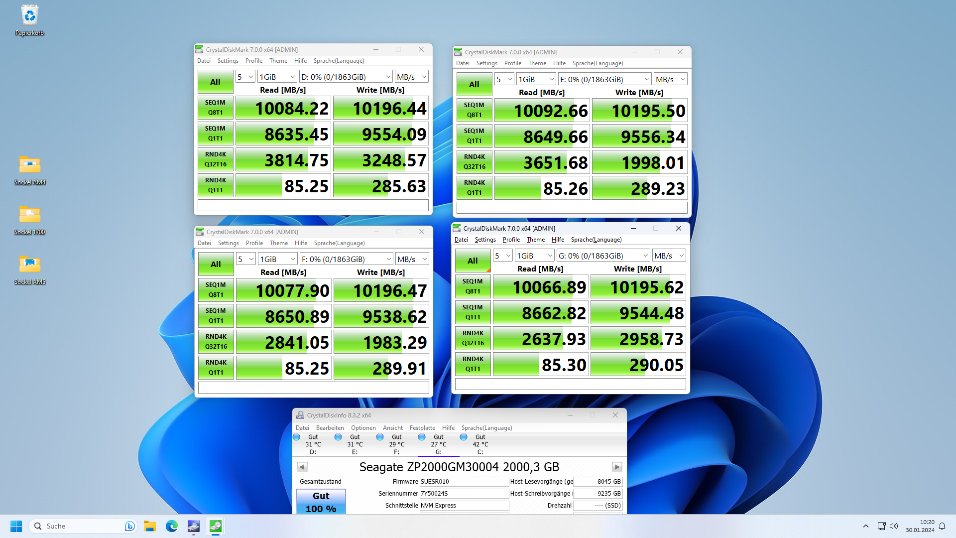 CrystalDiskMark 7.0.0 parallel