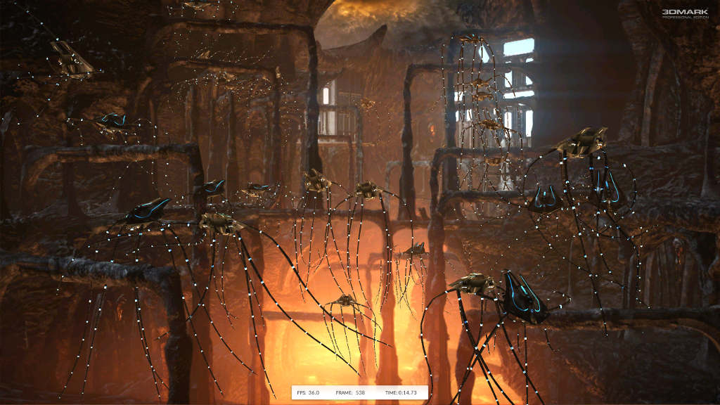 3DMark Fire Strike ist der optisch aufwändigste Benchmark für die Echtzeit-Darstellung in unserem Parcours.