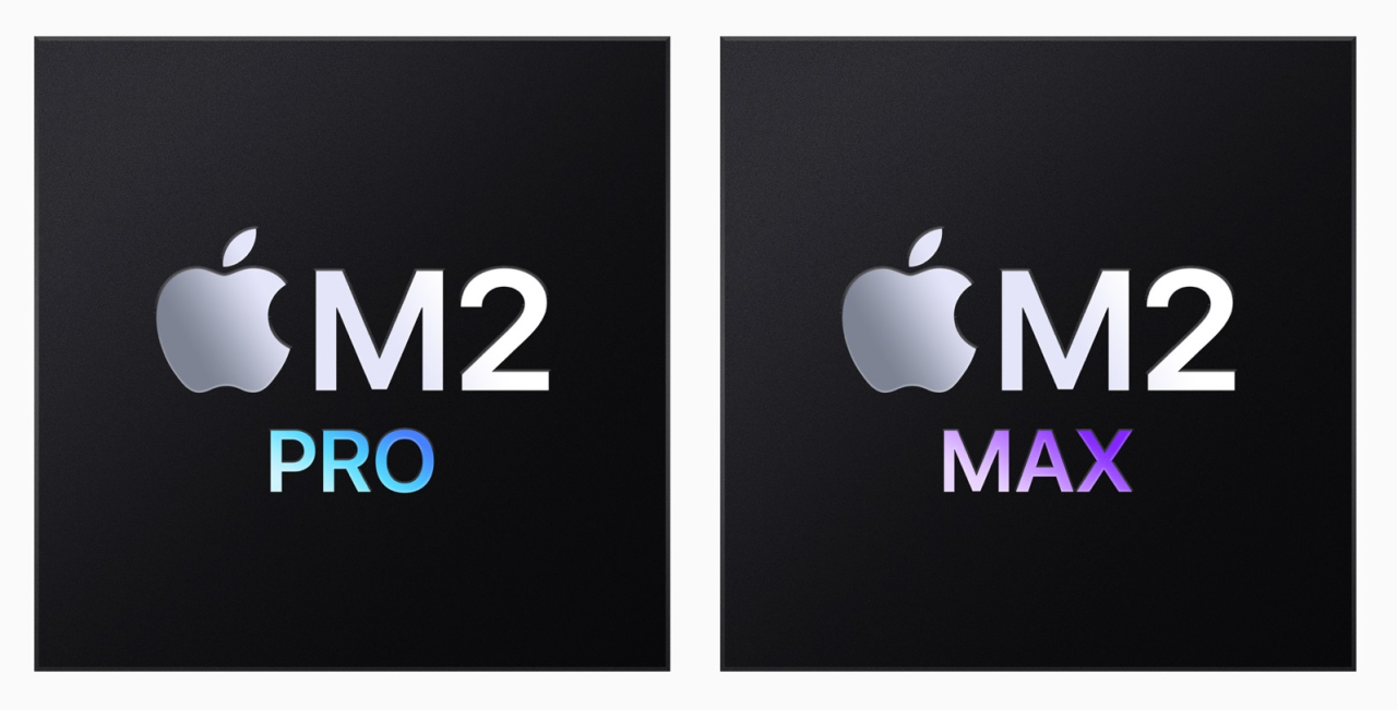 Apple stellt M2 Pro und M2 Max vor.