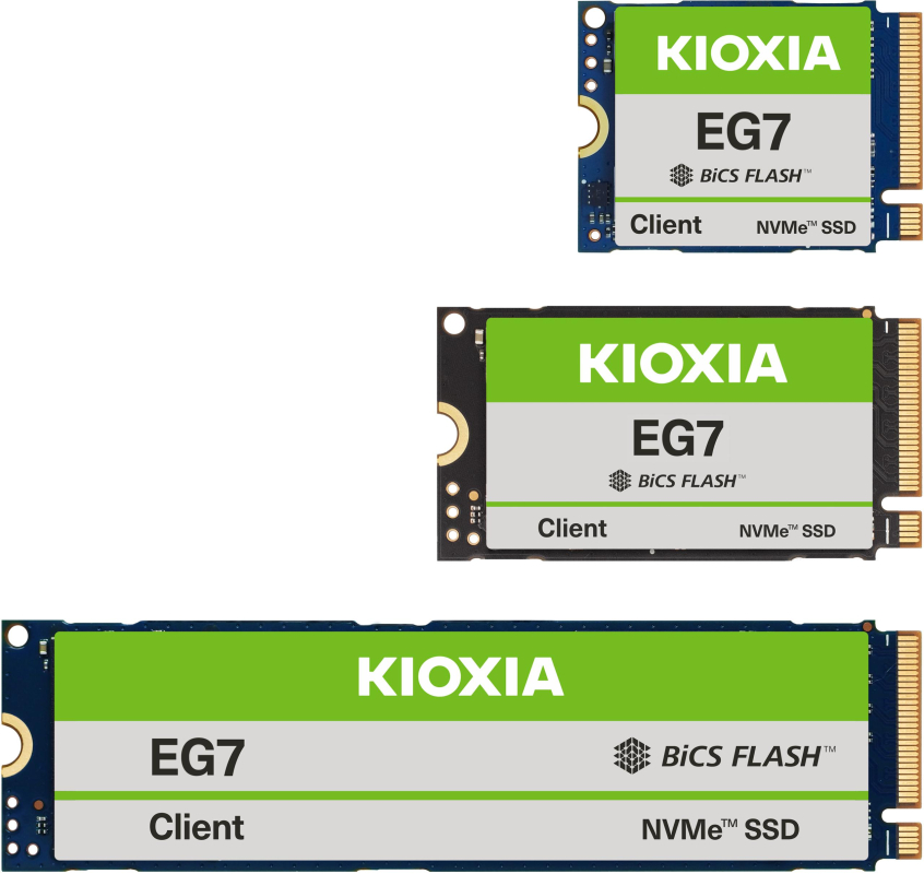 EG7-Serie: KIOXIA stellt kostengünstige QLC-SSDs vor